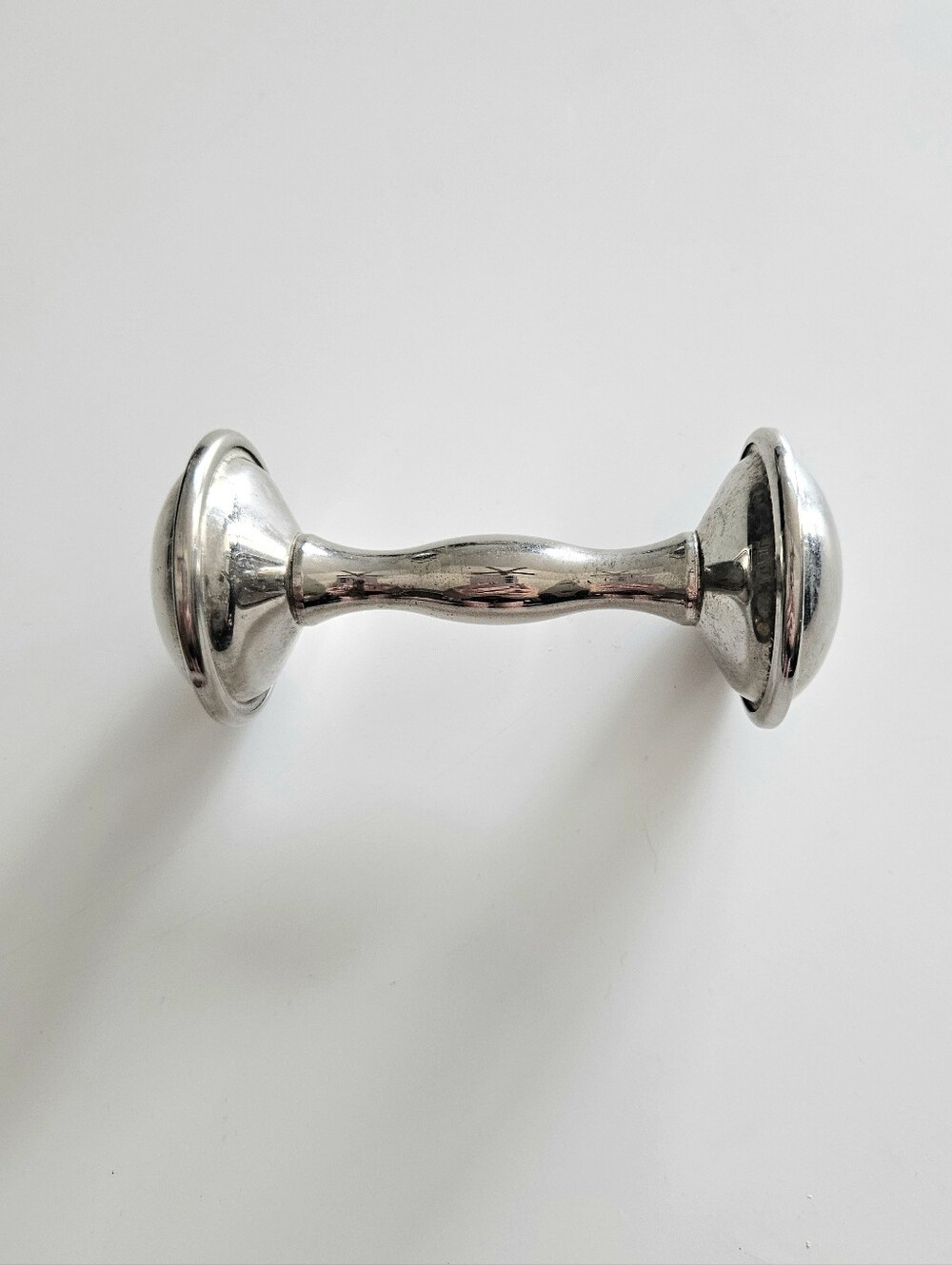Vintage/Antique 1950s Sterling Silver Infant Baby Dual End Rattle Toy - Picture 5 of 5